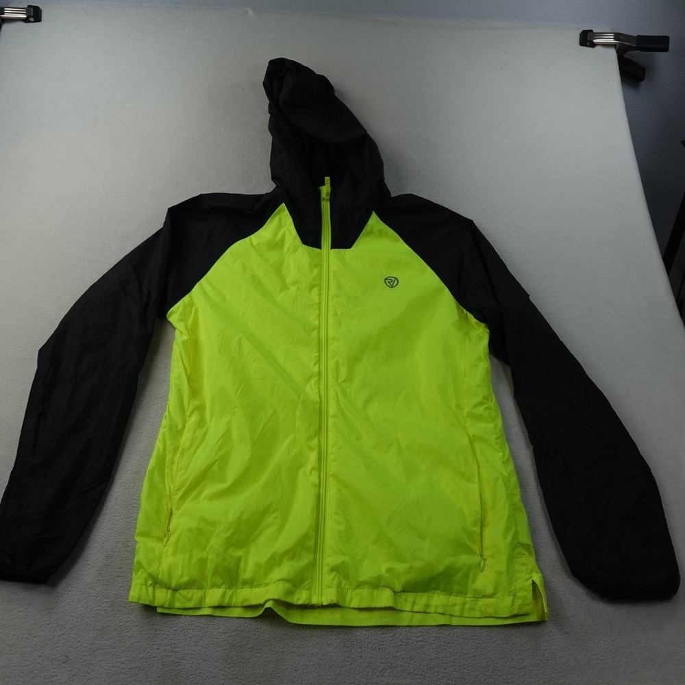 Proviz Reflect 360 Jacket Men Large Yellow Black Hooded Full Zip Running Cycling
